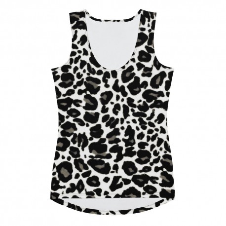 Ladies Christ Is Boss Leopard Print Sublimation Cut & Sew Tank Top