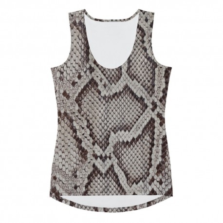 Christ Is Boss Python Snake Print Sublimation Cut & Sew Tank Top