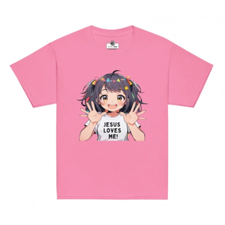 Jesus Loves Me Girls Anime Youth Classic T Shirt