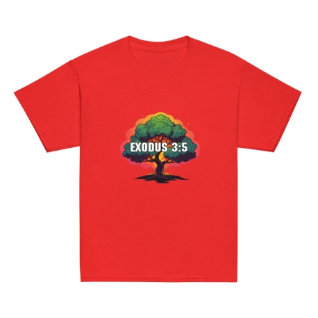 Exodus 3:5 Burning Bush Unisex Youth Classic T-Shirt