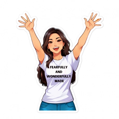 Fearfully and Wonderfully Made Kiss Cut Stickers