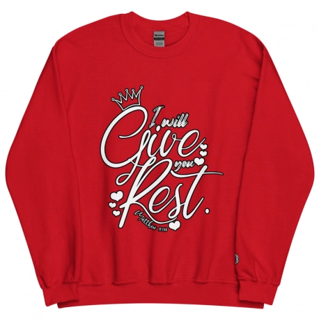 Matthew 11:28 I Will Give You Rest Unisex Sweatshirt