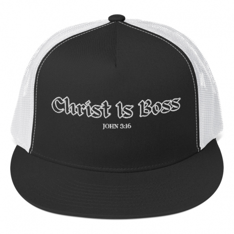 Christ Is Boss Street Gear Snapback Hat