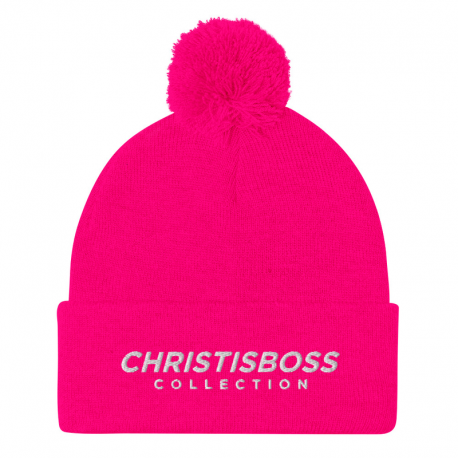 Christ Is Boss Collection Pom-Pom Beanie