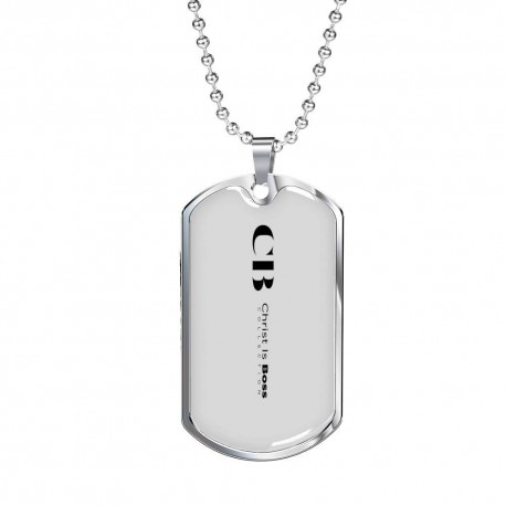 Minimalist Christ Is Boss Collection Stainless Dog Tag