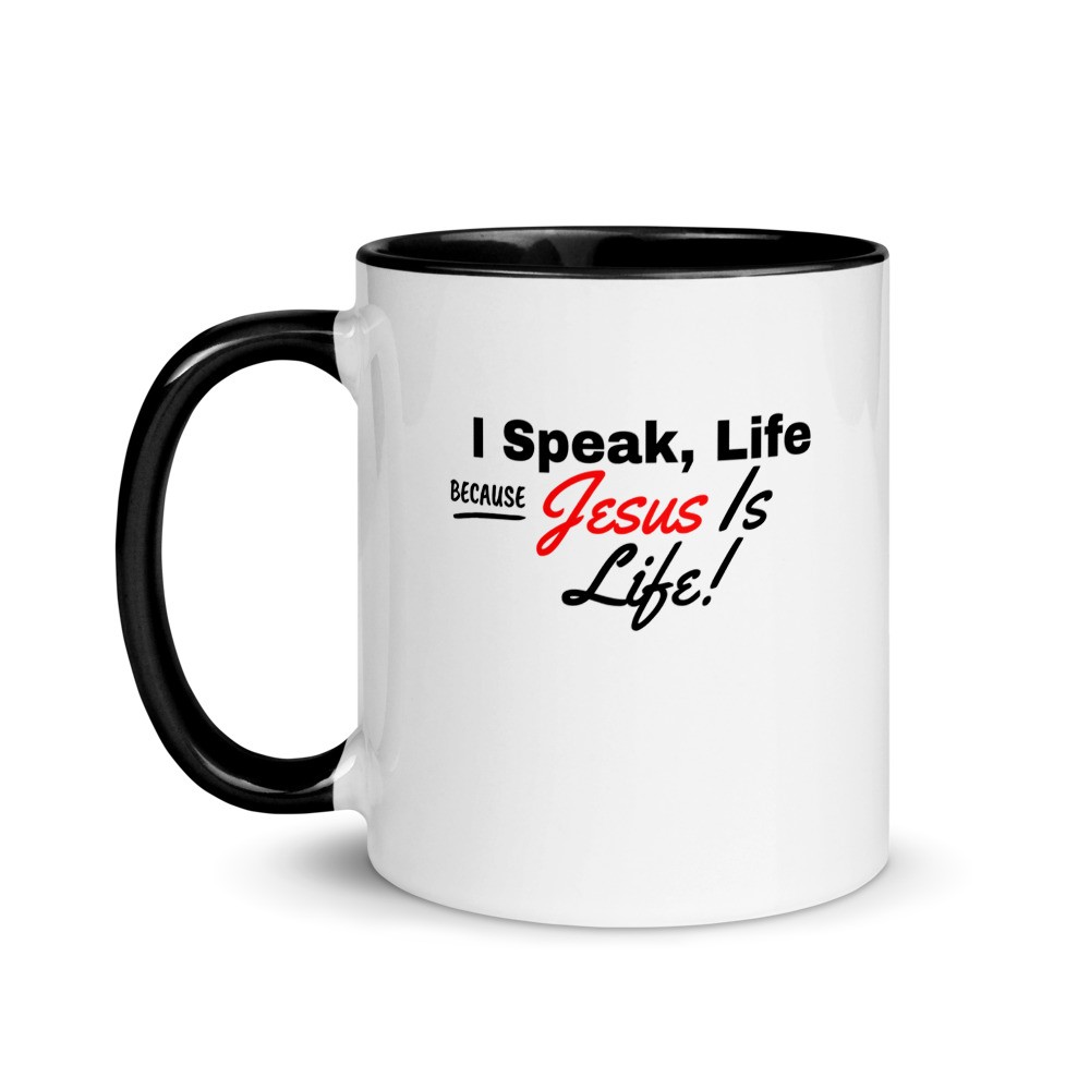 I speak life faith mug