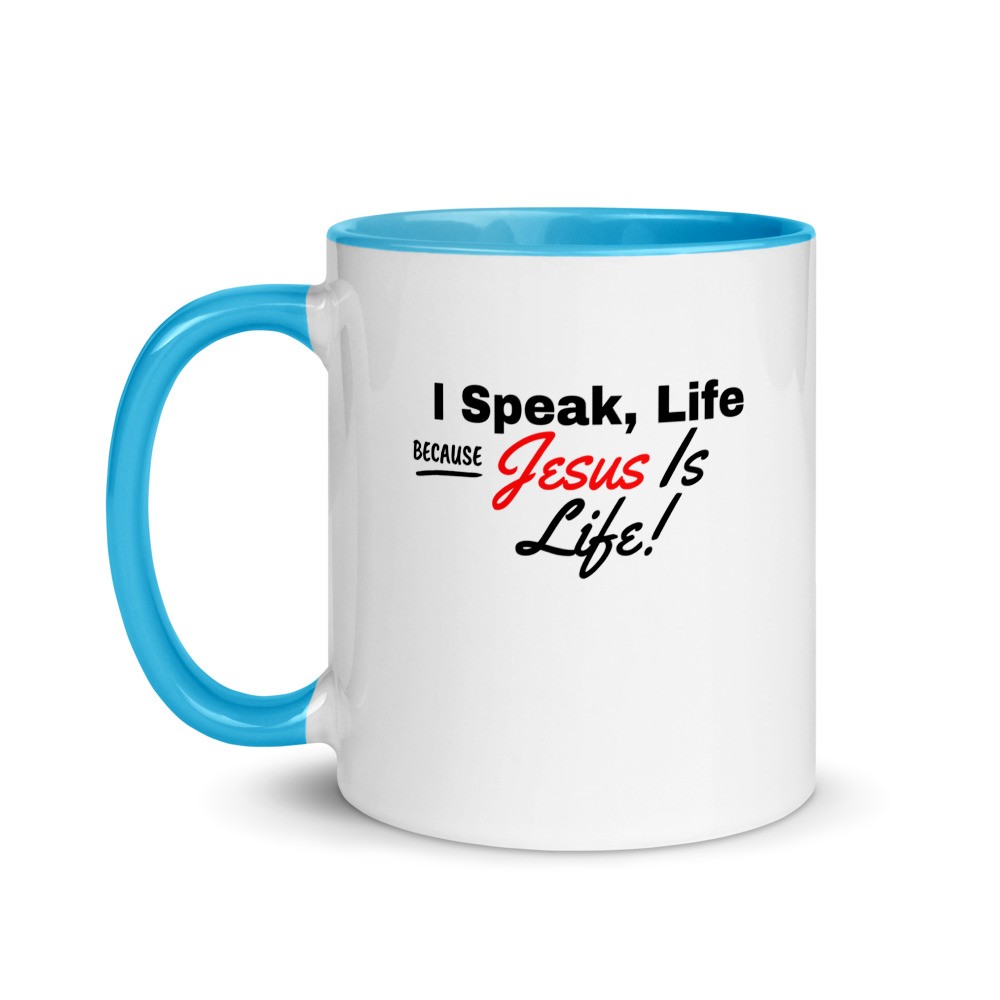 I speak life faith mug