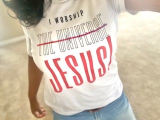 I Worship Jesus Not The Universe T-Shirt Customer Review