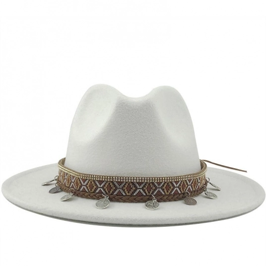 (Fedora Wool Vintage Gangster Hats) Trilby Felt Fedora Hat With Wide Brim Jazz Caps Hats