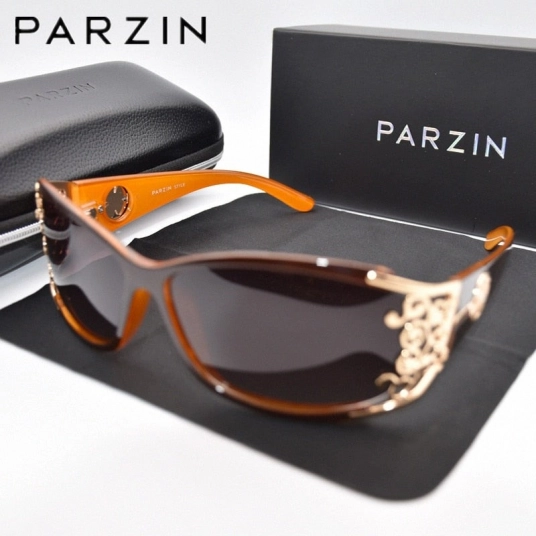 PARZIN Luxury Sunglasses Women Polarized Sun Glasses For Driving Vintage Female Ladies Shades Sunglasses Black With Packing PZ1