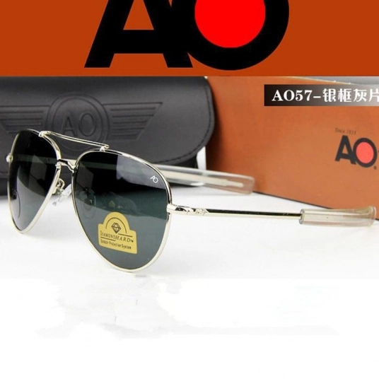 AO Aviation Sunglasses Men Women American Army Military Optical 8057 Toad Sun Glasses Lenes Pilot shades Oculos De Sol Masculin