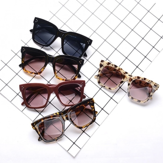 2020 New Square Sunglasses Women Brand Designer Big Frame Gradient Vintage Sun Glasses For Men Oculos De Sol Feminino UV400