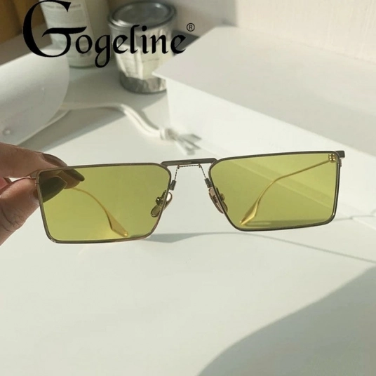 Fashion Green Metal Cat eye Sunglasses for Women Men Retro Small Black Pink Cateye Sun Glasses Female UV400 Square Shades