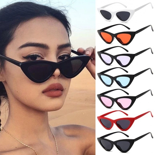 Sexy Cat Eye Retro Sunglasses Small Triangle Sunglasses Female Shades Ladies Trending Streetwear Eyewear UV400 Eyewear