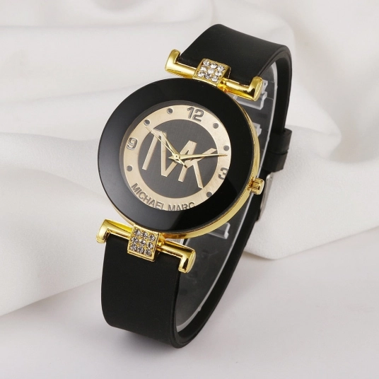 Monres 2021 Spring New Products Fashion Quartz Crystal Silicone Comfortable Soft Strap Ladies Casual Watch Reloj Mujer