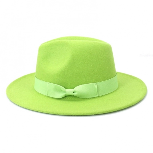 (Special Felt Hat Men Fedora Hats) With Belt Vintage Trilby Caps Wool Fedora Jazz Hat