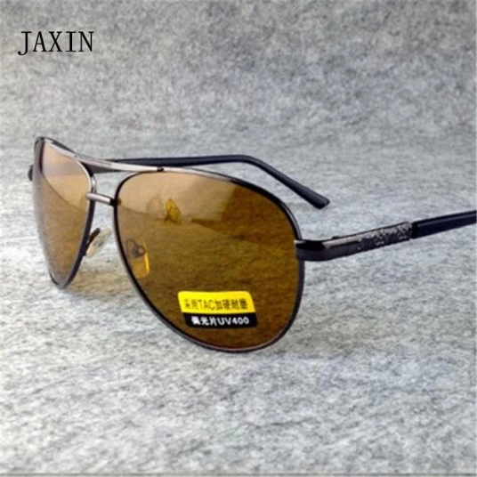 JAXINnight vision polarized glasses men brand design flying sunglasses women metal frame driving travel night vision gogglesUV4