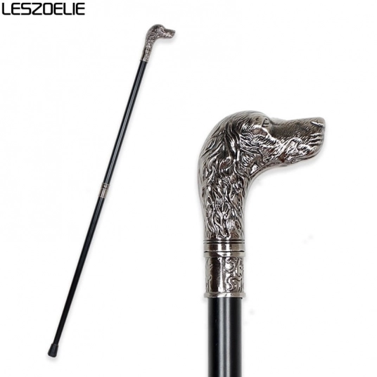 DogHead Luxury Walking  Stick Canes For Men Fashion Elegant Walking Canes Decorative Stick Party Vintage Hand Walking  Cane