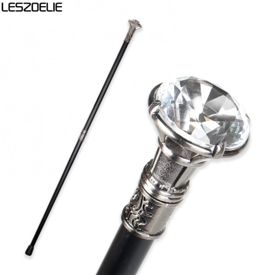 Diamond Type Handle Luxury Walking Stick Canes Men Decorative Walking Cane Women Elegant Fashion Vintage Hand Cane Walking Stic
