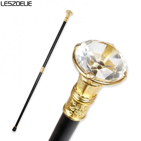 Luxury Walking Stick Canes Men Diamond Type Handle Decorative Walking Cane Women Elegant Fashion Vintage Hand Cane Walking Stic