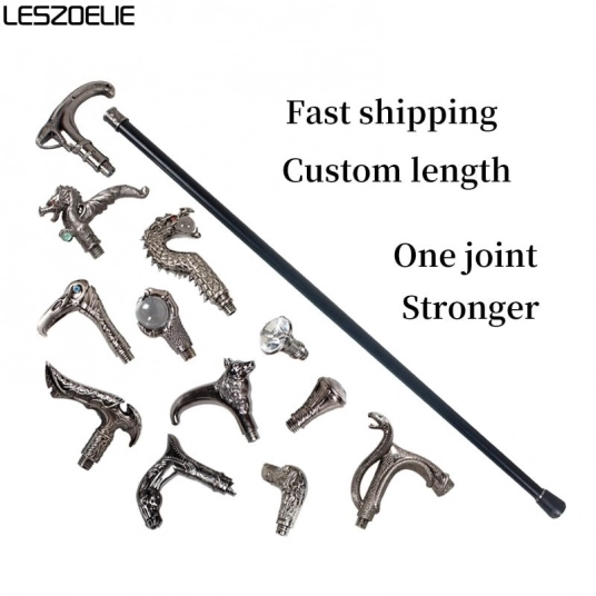 Custom Length Fashionable Walking Canes Man Party Decorative Walking Stick Women Vintage Canes Steampunk Stick