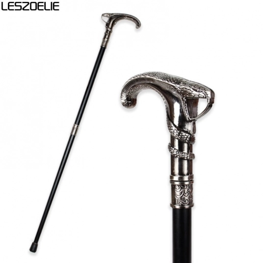 SnakeHead Luxury Walking Cane For Men Fashion Decorative Walking Stick Man Vintage Cane Party Antique Stick Elegant Hand Stick