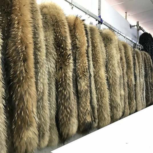 Jacket Fur Collar Women Coat Fur Scarves Luxury Raccoon Fur Winter Scarf Luxury Jacket Fashion Winter Scarf Women Collar Fur