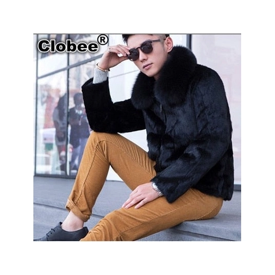 2020 Vetement Winter Men 2020 Elegant Luxury Faux Fur Coat Plus Size Casaco Pele Feminino Warm Fox Fur Coat Jackets V536