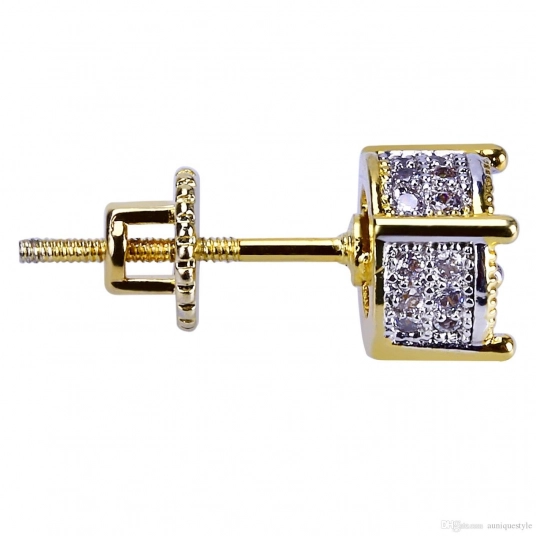 Designer Earrings Luxury Jewelry Fashion Women Mens Earrings Hip Hop Diamond Stud Earings Iced Out Bling Rock Punk Round Weddin