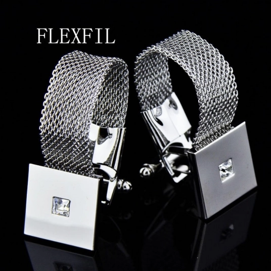 FLEXFIL Jewelry french shirt cufflink for mens Brand designer Cuffs link Button male High Quality Luxury Wedding Free Shipping