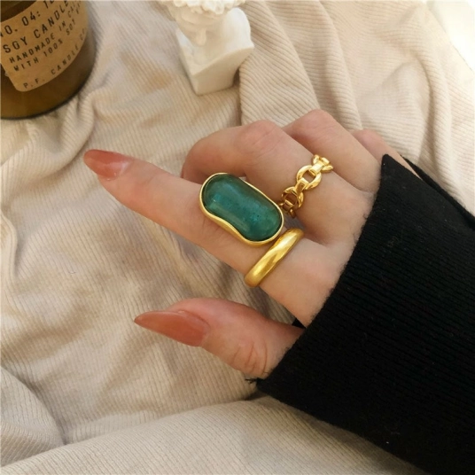 925 Sterling Silver Big Emerald Ring for Women Men French Design Luxury Exquisite Handmade Jewelry Gifts SR964