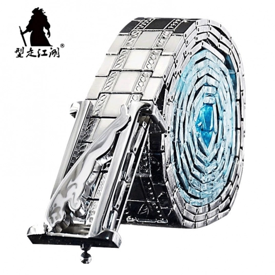 Men Stainless steel Belt metal waistband goth Punk style luxury designer Panther Buckle Strap selfdefense Personalized ceinture