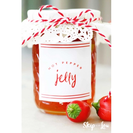 Hot Pepper Jelly Labels