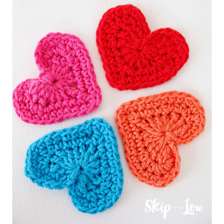 Crochet Heart Garland