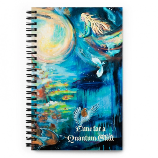 Time for a Quantum Shift Spiral Notebook
