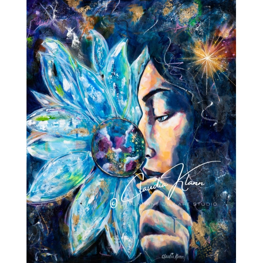 Mysteries Original Mixed Media OIL Painting