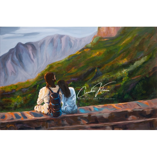 In His Shadow Original Acrylic Painting