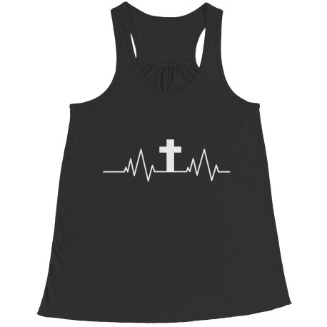 Christian Heartbeat Cross