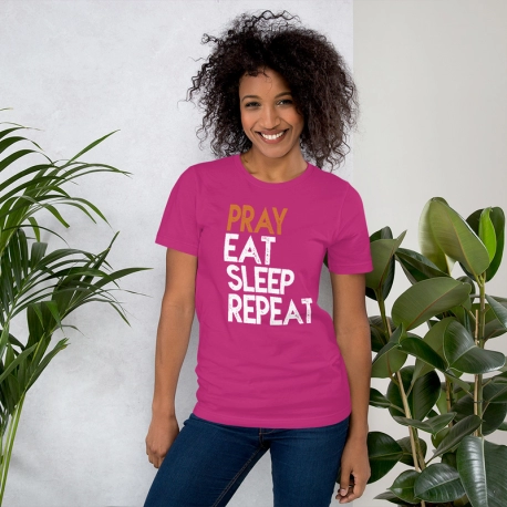 Women's Pray Eat Sleep Repeat t-shirt