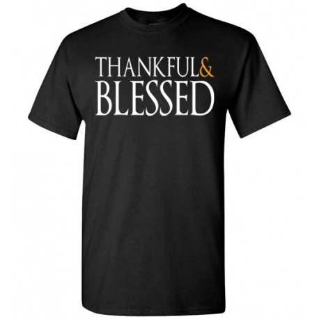 Ladies Thankful and Blessed T-Shirt