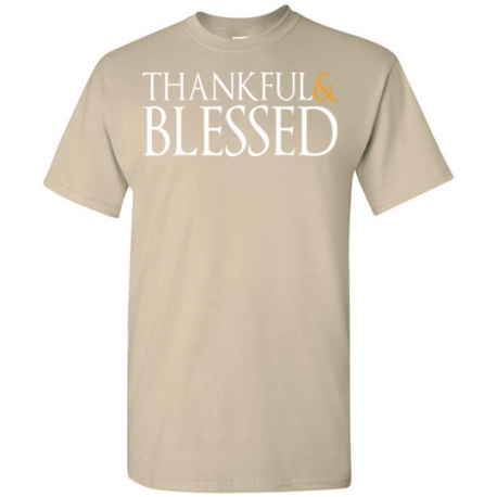Ladies Thankful and Blessed T-Shirt