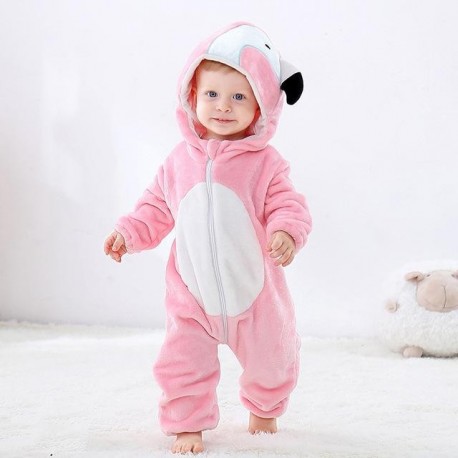 Crazy Onesies™  Pink flamingo  Romper for Toddler Boys & Girls