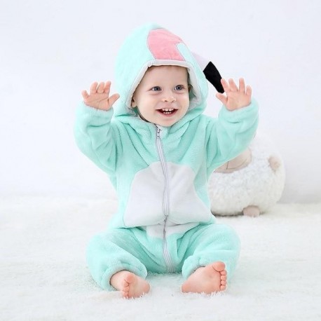 Crazy Onesies™  Blue flamingo  Romper for Toddler Boys & Girls
