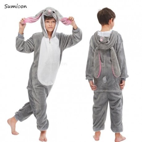 Crazy Onesies™  Kigurumi Children's Pajama for Boys & Girls One Piece Rabbit Costume  Cool Sleepwear for the Winter