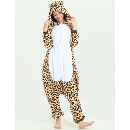 Leopard Bear Kigurumi Onesie For Adult  Unisex Sleepwear