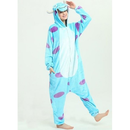 Sulley Kigurumi Onesie For Adult  Unisex Sleepwear