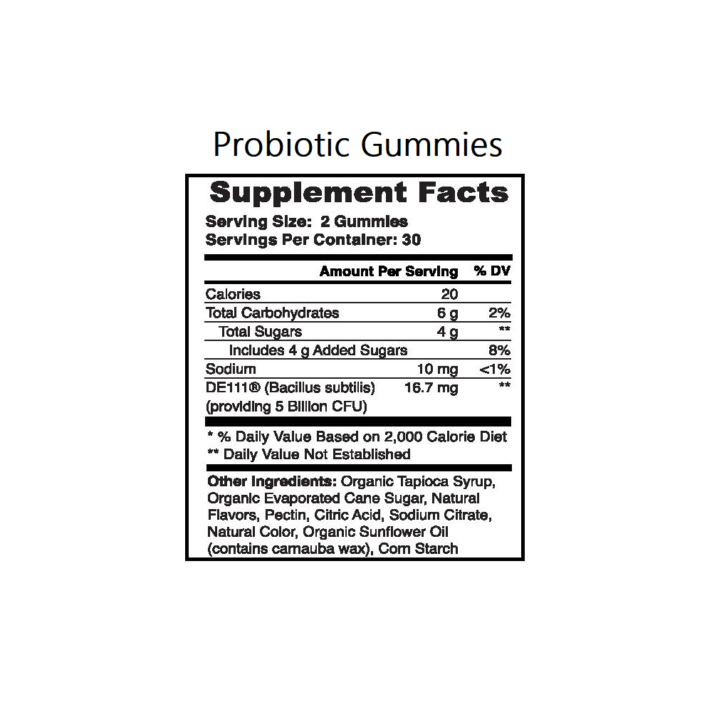 Probiotic Gummies with Chicory Root