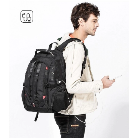 Mens High Capacity Travel Versatile Backpack
