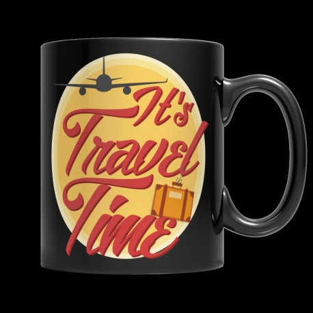 Custom Coffee Mugs - Its Travel Time Off