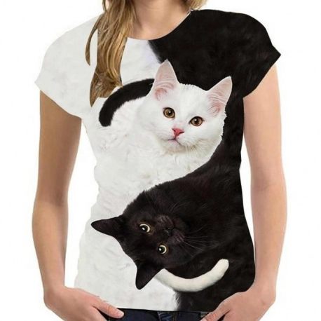 Custom Tee Shirts  Cool Cats Fashion T Shirt for Men and Women.
